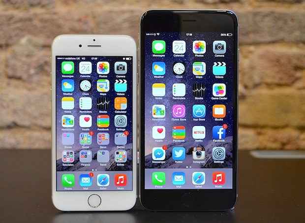 iPhone 6 andiPhone 6 Plus compared