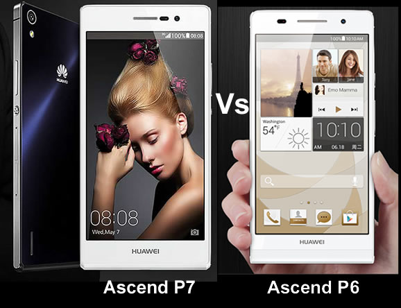 Huawei Ascend P7 vs Huawei Ascend P6