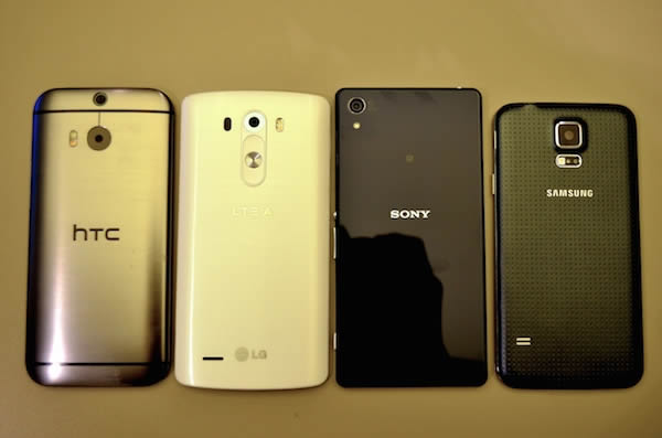 lg g3 vs samsung galaxy s5 vs htc one