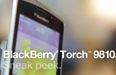 The Blackberry Torch 9810’s Arrival Imminent