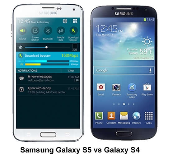 Paard Te voet Afkorten Samsung Galaxy S5 vs Samsung Galaxy S4: What are the differences?