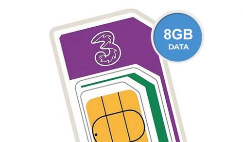 8GB Three SIM Deal Just 7 A Month